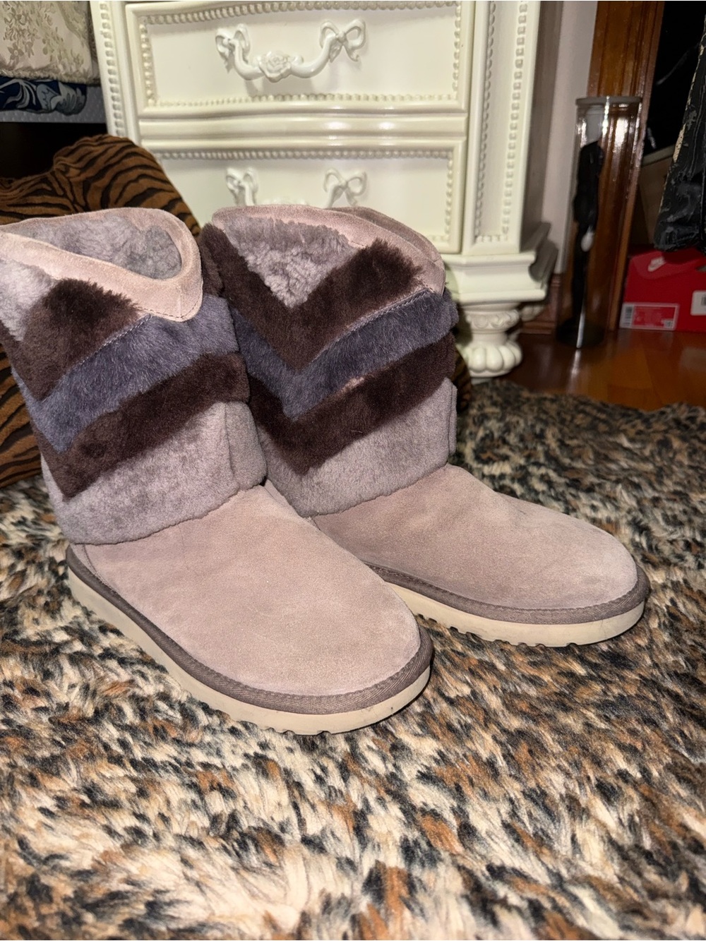 Women’s Chevron UGG boots